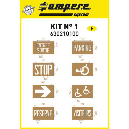 Set di stencil n. 1 - Ampere System