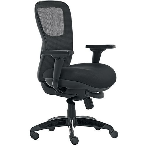 Sedia da ufficio ergonomica sincrona Athos - Nero