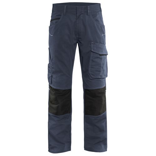 Pantaloni service con stretch Unite Blu scuro / nero