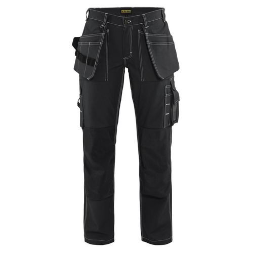 Pantaloni con Tasche Flottanti Donna Nero