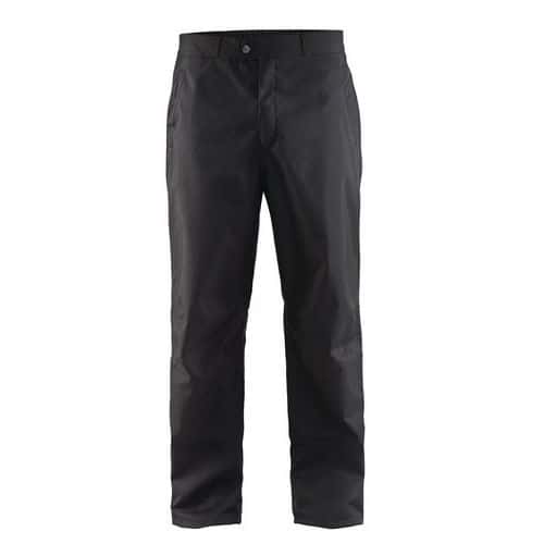 Pantaloni hardshell nero, elastico in vita