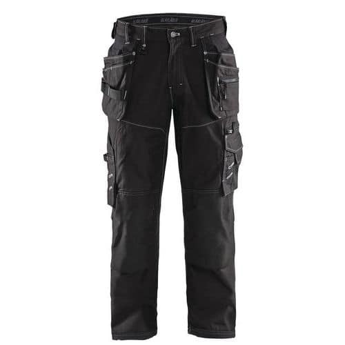 Pantaloni x1900 per artigiano in Cordura® Nyco neri