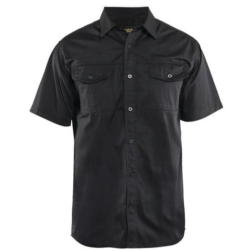 Camicia in twill Nero