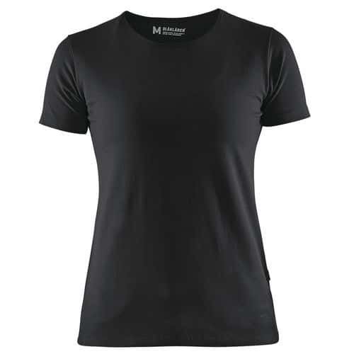 T-shirt nera da donna, slim fit