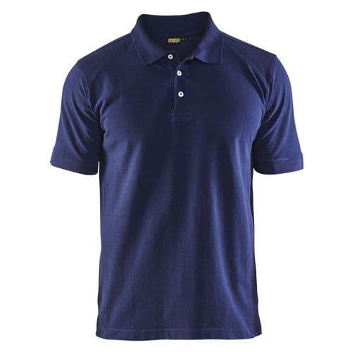 Polo piqué blu marino