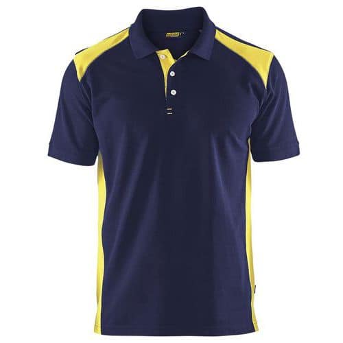 Polo piké  Blu marino/Giallo