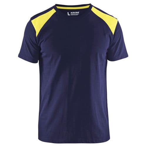 T-shirt  Blu marino/Giallo