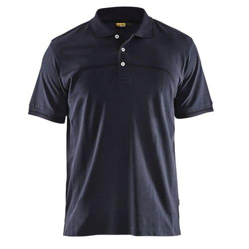 Polo bicolore blu scuro/nero