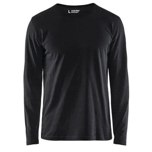 T-shirt a maniche lunghe nero