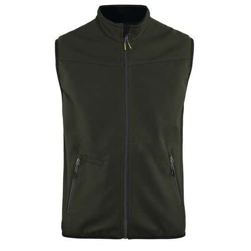 Gilet senza maniche verde oliva/nero