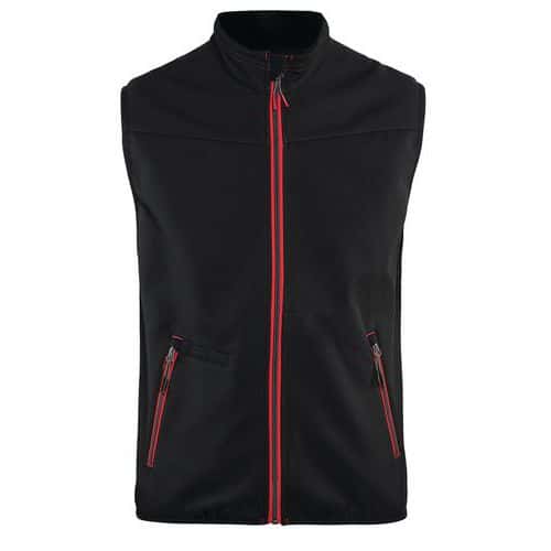 Gilet senza maniche nero/rosso