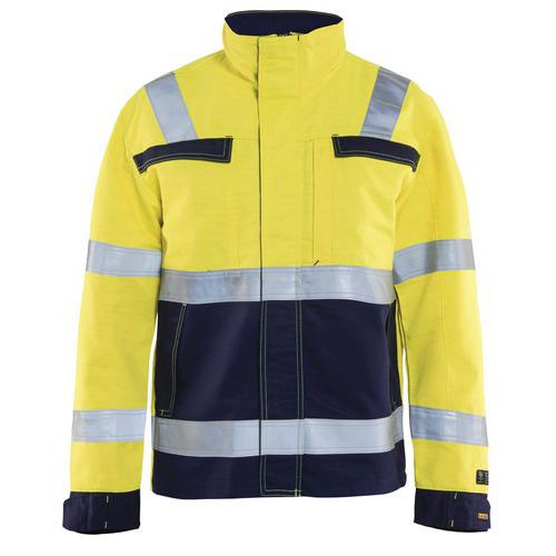 Giacca multistandard giallo fluorescente/navy