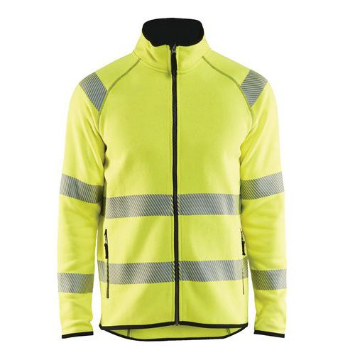 Giacca in maglia ad alta visibilità giallo fluorescente