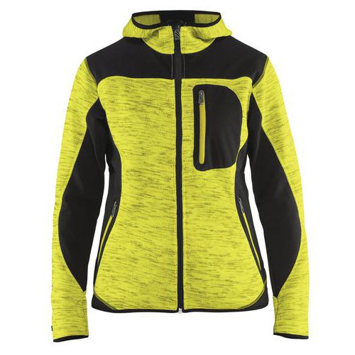 Giacca donna a maglia Giallo/Nero