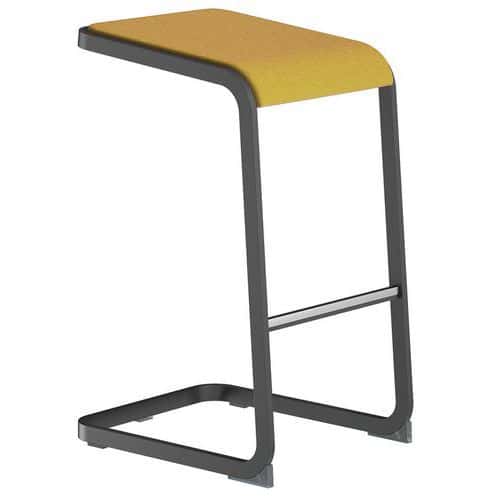 Sgabello alto con piede antracite C-Stool