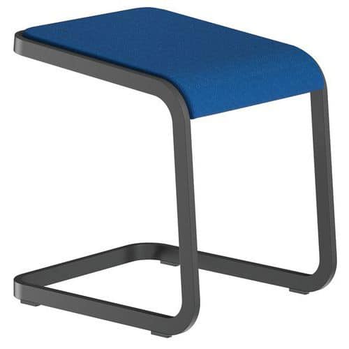 Sgabello basso con base antracite C-Stool