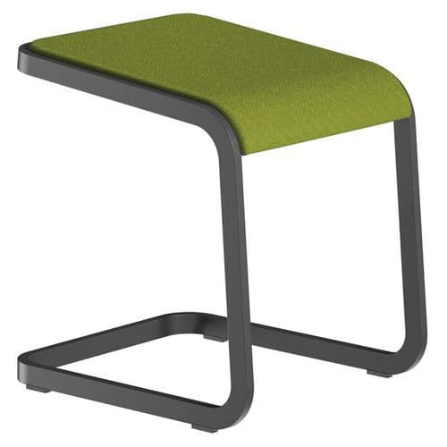 Sgabello basso con base antracite C-Stool