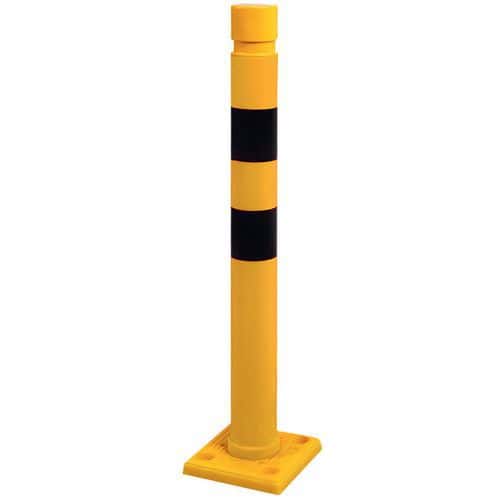 Paletto di protezione giallo e nero - Ø 80 mm - Alt 750 mm