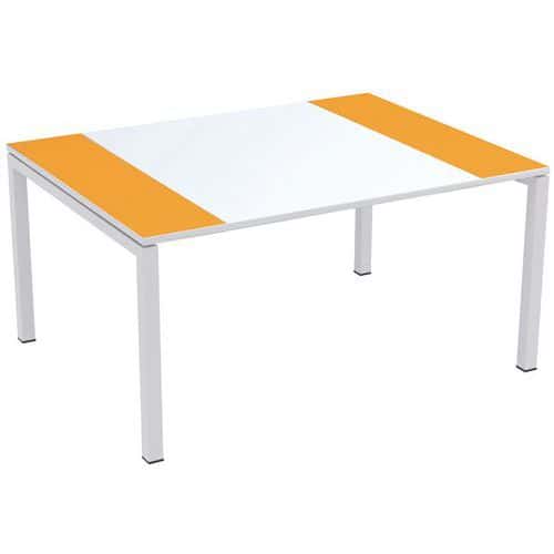 Tavolo da riunione Easydesk - Ripiano bianco