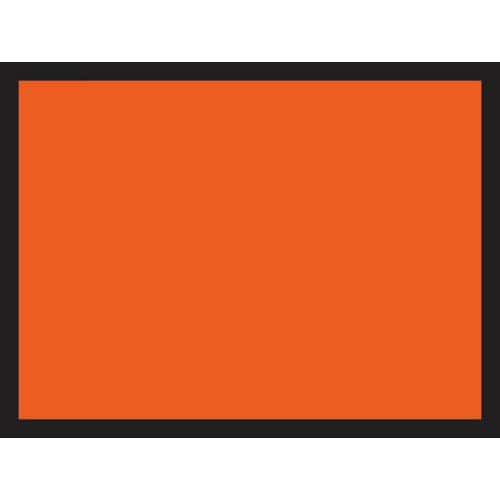 Cartello adesivo - pannello di pericolo arancio 40 x 30 cm