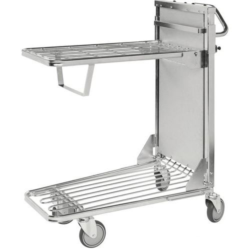 Carrello a ripiani ergonomici 960x530 4 ruote girevoli con freno