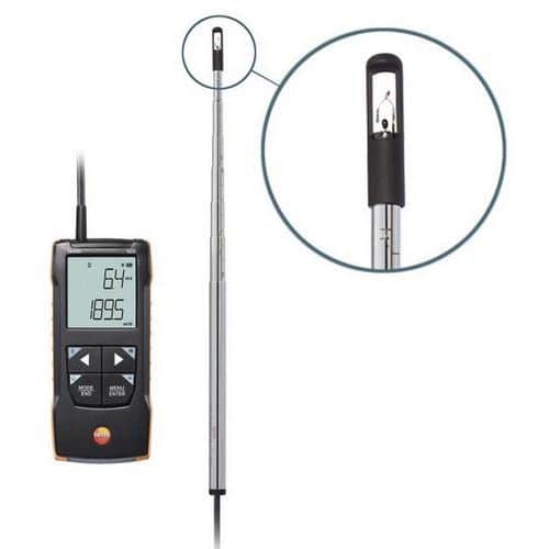 Anemometro a filo caldo con sonda - Testo 425