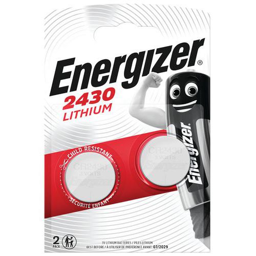 Pila a bottone - CR2430 - 3V - Lotto da 2 - Energizer