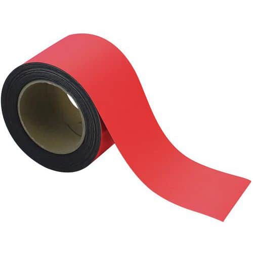 Nastro magnetico riscrivibile per marcatura 10 m - Rosso - Manutan Expert