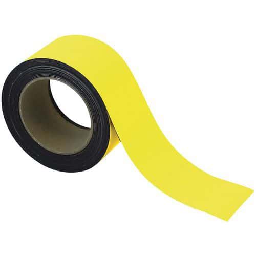 Nastro magnetico riscrivibile per marcatura 10 m - Giallo - Manutan Expert