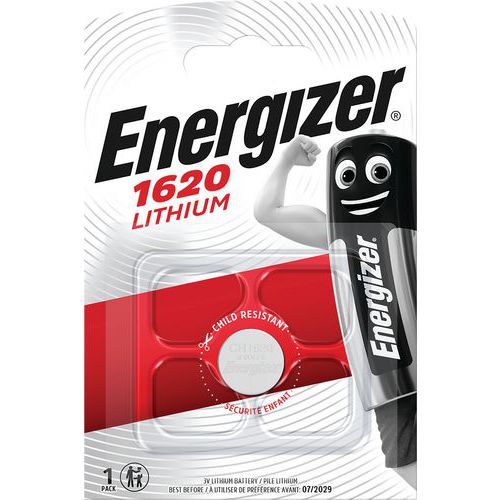 Pila al litio per calcolatrici, orologi e multifunzione - CR1620 - Energizer