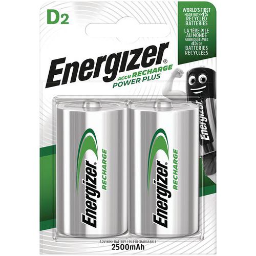 Pila alcalina ricaricabile - D/LR20 - Lotto da 2 - Energizer