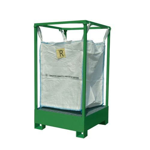 Struttura porta big bag con vasca di contenimento 1000x1000x1850 mm