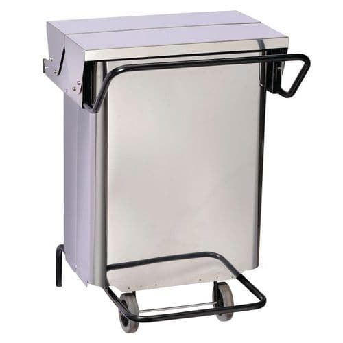 Contenitore mobile a pedale Inox -70 L