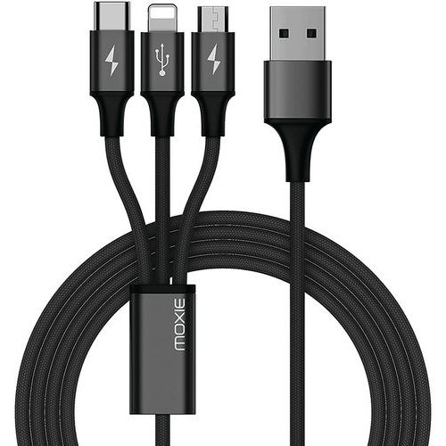 Cavo multiplo USB - Cavo Lightning, micro-USB, USB tipo C - Moxie