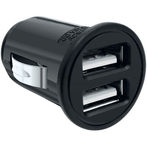 Mini caricatore accendisigari universale con 2 ingressi USB - Moxie