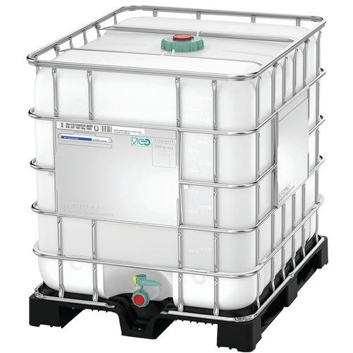 Cisternetta da 1000 L antistatica - Pallet in metallo UN