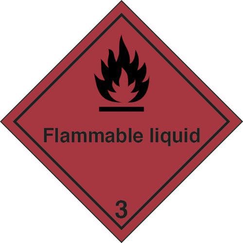 Pericolo della classe 3 FLAMMABLE LIQUID