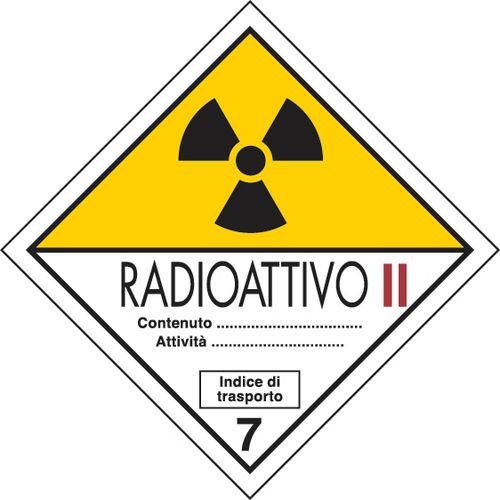 Pericolo della classe 7 (Materie radioattive II)