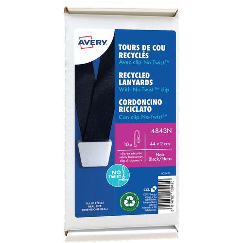 Laccetto riciclato Clip No-Twist™ - Avery Dennison