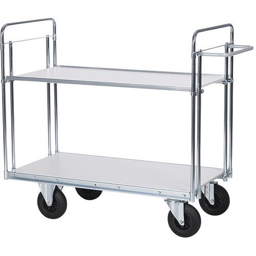 Carrello per carichi pesanti - 2 ripiani - Portata 500 kg