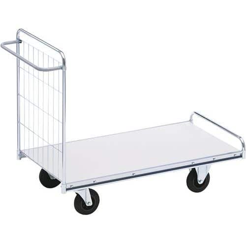 Carrello con sponde a griglia - 1 ripiano - Portata 300 kg