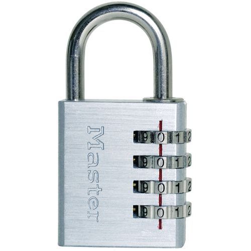 Lucchetto a combinazione in alluminio massiccio Masterlock - De raat