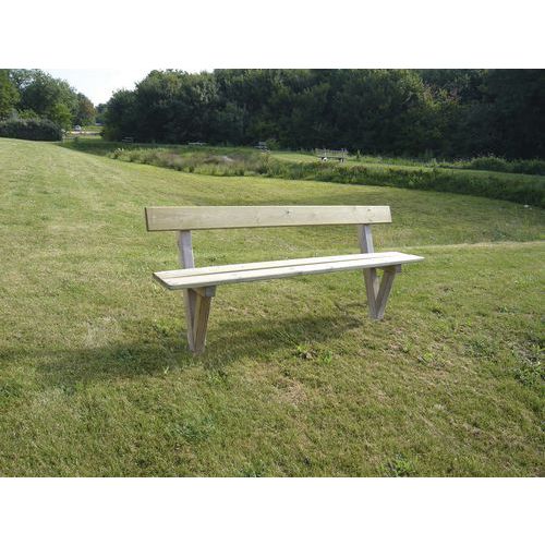 Banc forestier -  Assise hauteur: 47 cm