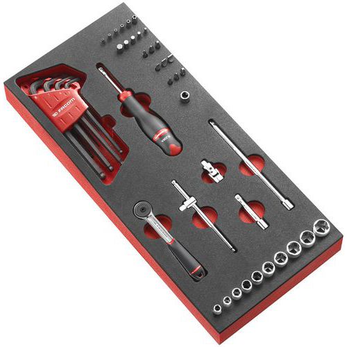 Modulo in espanso cricchetto bussole 1/4'’ - Facom