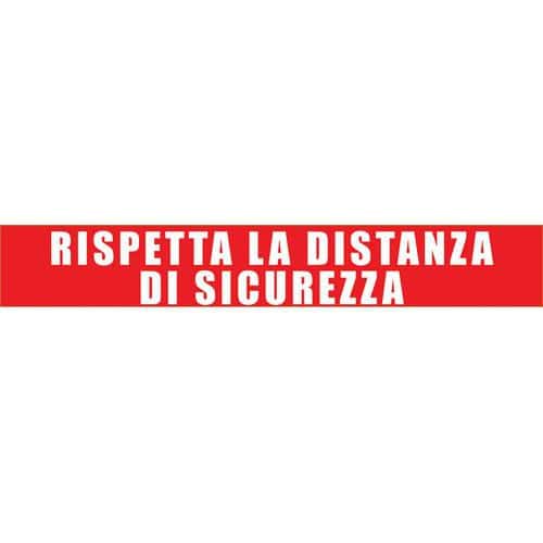 Adesivo da terra - Rispetta la distanza di sicurezza