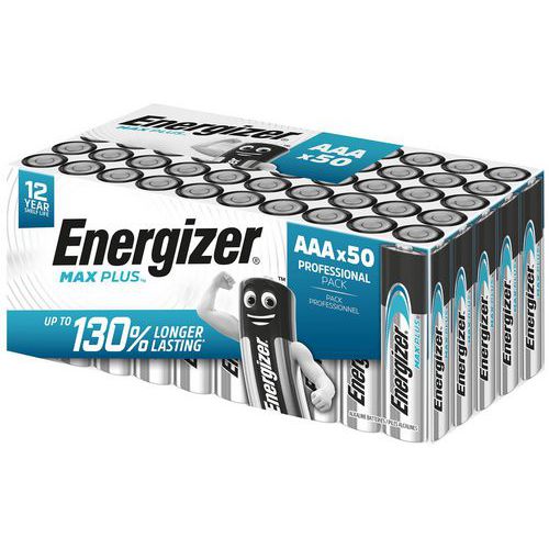 Pila alcalina Max Plus AAA - 50 unità - Energizer