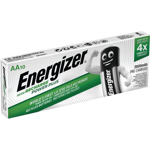 Pila ricaricabile Power Plus HR6/AA 2000mAh - Lotto da 10 - Energizer