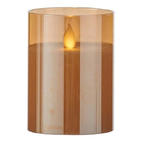 Candela decorativa Oro a batteria - 10x7,5 cm