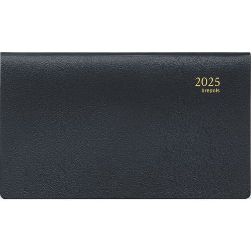 Agenda settimanale Accent nero - 9x16 cm - Anno 2025