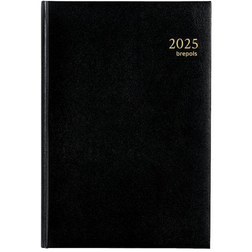 Agenda giornaliera Minister nero 22x16 cm - Anno 2025